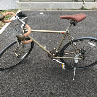 ブルーノドロップハンドルロードバイク風クロモリフレーム