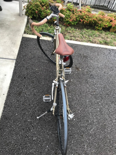 ブルーノドロップハンドルロードバイク風クロモリフレーム