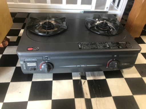 【リサイクルショップ八光　田上店　安心の3か月保証　配達・設置OK】Rinnai リンナイ RTS-337-2FTS-L ガスコンロ ガステーブル LPガス