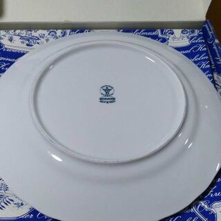 ボヘミア陶器　ブルーオニオン プレートの画像