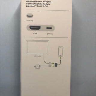 apple Digital AV アダプター と　HDMI ケーブル