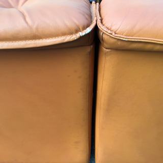 中古　応接ソファー5点セット　キャメルの画像