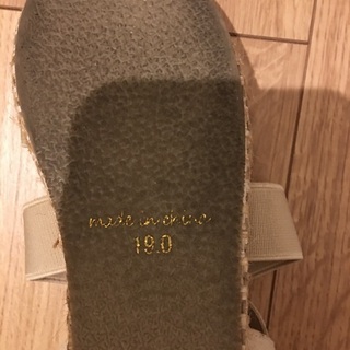女子19cm サンダル　(中古)の画像