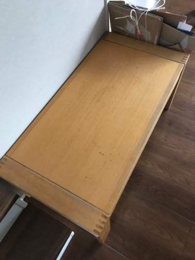 木製　広がるテーブル