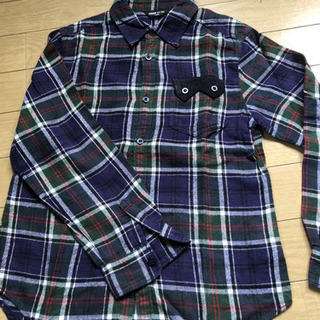コムサ　130 チェックシャツ　子供服