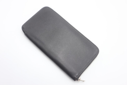 《HERMES/アザップ シルクイン》ラウンドファスナー ABランク グレー 美