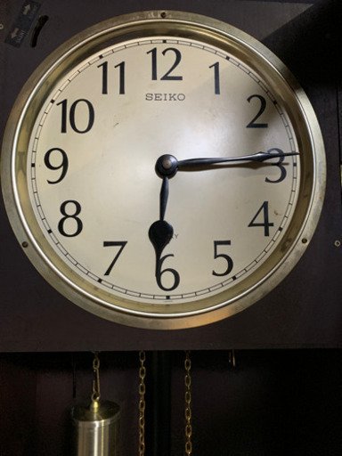 SEIKO アンティーク　柱時計　ジャンク品