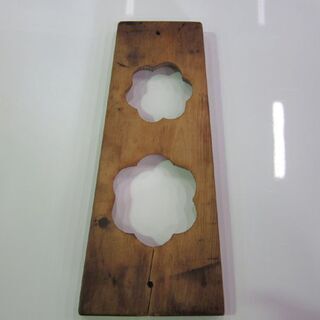 木製 古い菓子型 落雁/らくがん 和菓子 長さ33.5×幅13.3㎝ アンティーク/昭和レトロ/当時物/インテリア/ディスプレイ 札幌市東区 新道東店の画像