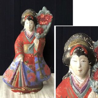 c958 三次人形 美人 女性 高さ36.5cm 古い三次人形 ...