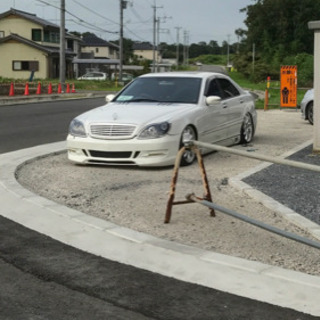 w220 sクラス フロントバンパー w221風 ロリンザー