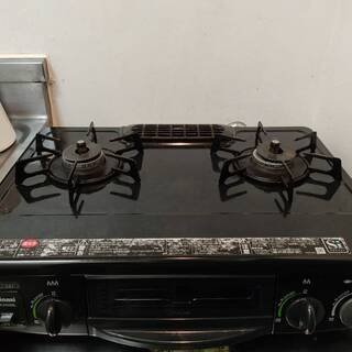 リンナイ　2口ガスコンロ　魚焼きグリル付き　説明書あり　RT31...