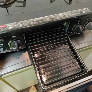 リンナイ　2口ガスコンロ　魚焼きグリル付き　説明書あり　RT31NHS-Lの画像