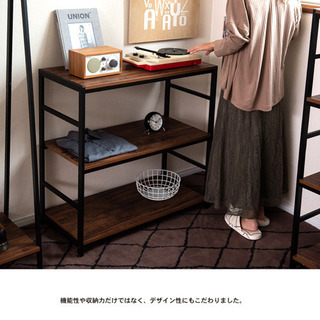 オープンラック　キッチンシェルフ　アンティークの画像