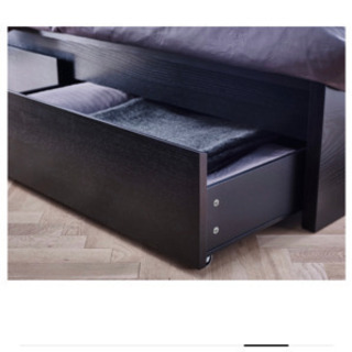10/12まで】IKEA 収納付きセミダブルベッド マットレス込