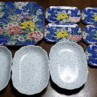 急募🔊 未使用に近い❕お刺身皿❔【大小】&マルチ皿9️⃣セット