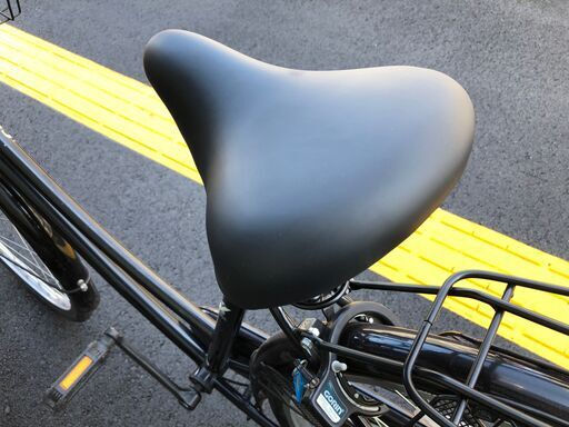 《レンタサイクル店使用　自転車整備士整備済み！》㊷中古車　26インチ　シティサイクル　ブラック　3段変速付き