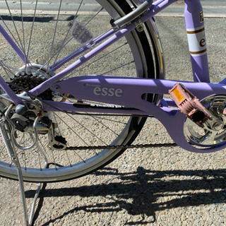 【美品】子供用自転車 エッセ 24インチ 6段変速 LEDオートライト 女の子 自転車 訳あり特価‼︎の画像