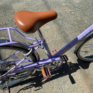 【美品】子供用自転車 エッセ 24インチ 6段変速 LEDオートライト 女の子 自転車 訳あり特価‼︎の画像
