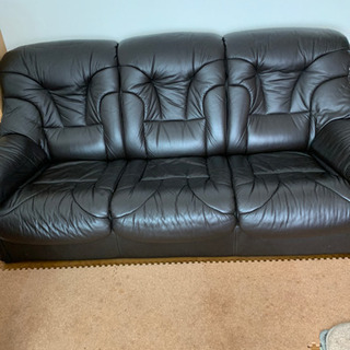 お話中　　ニトリ  ソファー 3人掛け ハイバック　難ありの画像