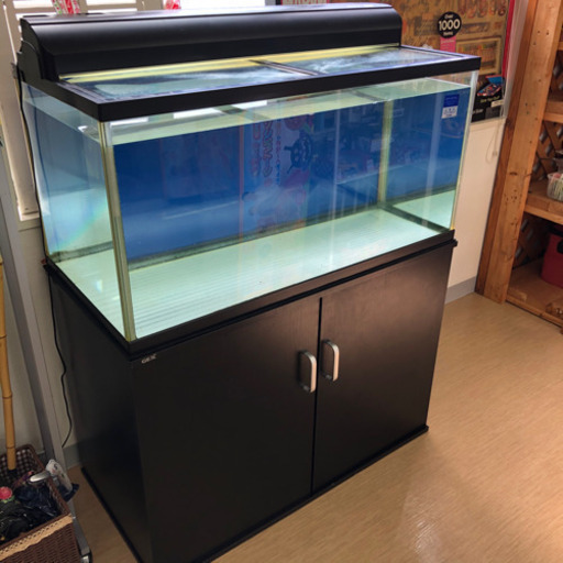 中古品☆観賞魚飼育セット☆KOTOBUKI☆90㎝水槽＆GEX水槽台☆フィルターと照明も付いてます！