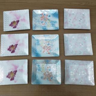 【お値下】昭和レトロ☆ツタンカ七宝焼角皿9枚セット☆