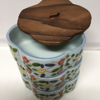 新品未使用 有田焼 掛ノ谷 木蓋付き小鉢