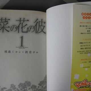 【他何か買っていただける方限定で無料】菜の花の彼　１巻の画像