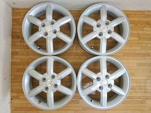 ガリ無し keiワークス純正15インチアルミ 軽カー流用に エヴリイ・ワゴンR・スティングレー等に