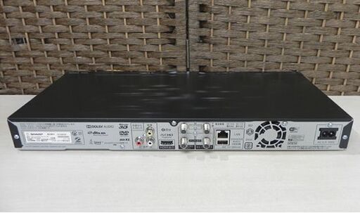 シャープ ブルーレイディスクレコーダー BD-NT2000 1TB 3チューナー 2016年製 リモコン新品付 3番組同時録画 SHARP ブルーレイレコーダー