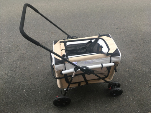 決まりました。WCX ペットカート 犬用ベビーカー 小型犬多頭飼い 中型犬 大型犬 バギー 四輪 折りたたみ可