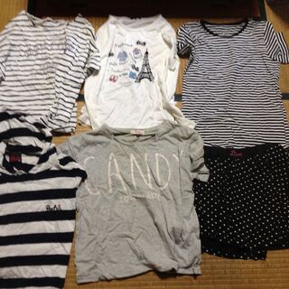 子供服 女の子用 上着 セーター ズボン 腰巻 140～160cmサイズ 27セットの画像