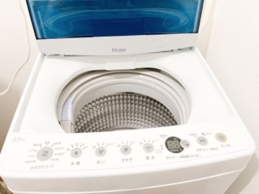 【2019年製】洗濯機4.5kg◆出品者20代女性