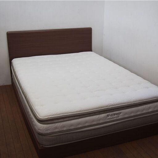 【良品】ニトリ ダブルベッド メリッサ3 マットレス Nスリープ Premium3-CR (JA04)