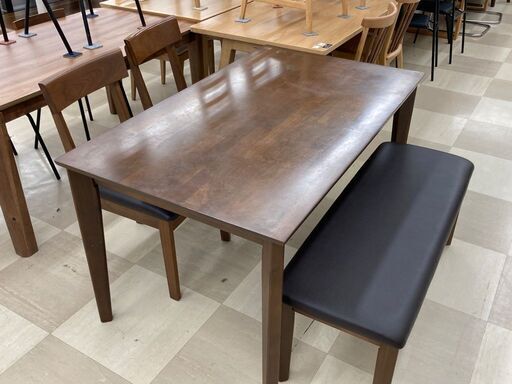 ベンチダイニング4点セット