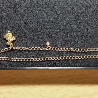 不思議の国のアリス　うさぎ＆スプーン　フォーク＆ラインストーンブレスレットの画像