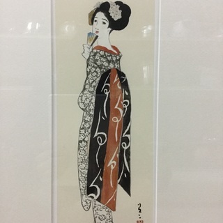 大正ロマン　竹久夢二　『鴨東舞妓』　リトグラフ版画　シリアルナンバー31/250 ¥17,380(税込)