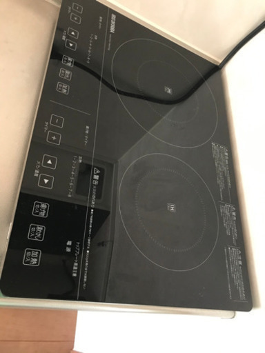 200V仕様★ほぼ未使用★アイリスオーヤマ 2口IHクッキングヒーター ★