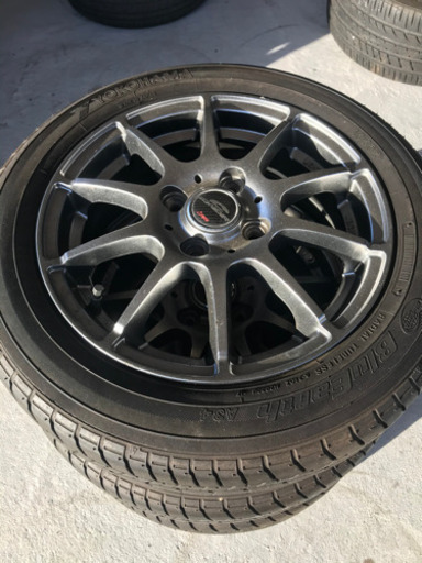 軽自動車用アルミホイール付きタイヤ★取り付け無料★