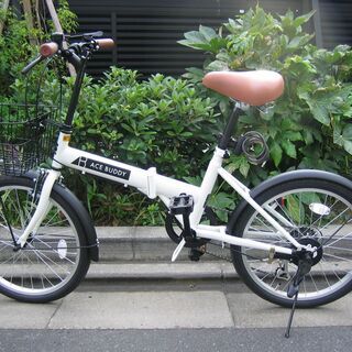 新品同様・２０インチ折り畳み自転車