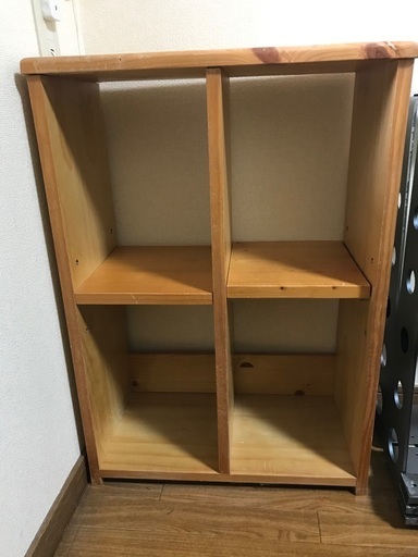 木製本棚（ナチュラル）約100冊収納可※最終値下げ※