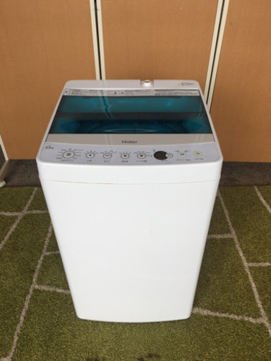 ☆まとめて値引き☆2018年 Haier 4.5kg 洗濯機☆分解清掃済み、保証あり