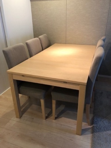 【6人がけ】IKEAのダイニングテーブルとダイニングチェア