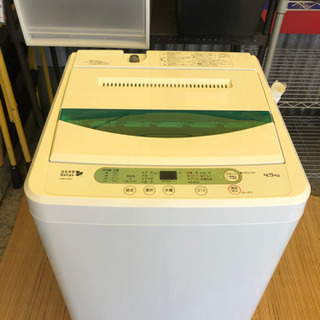 【リサイクルショップ八光　田上店　安心の3か月保証　旧鹿児島市内配達・設置無料】ヤマダ電機オリジナル　全自動電気洗濯機　(4.5kg) HerbRelax YWM-T45A1(W)