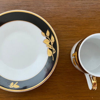 FINE PORCELAIN  大人のコーヒータイム❤️デミタスカップ＆ソーサーの画像