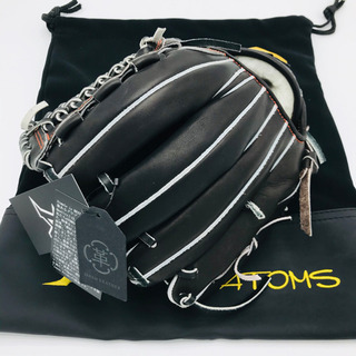 特価　新品　限定　ATOMS アトムズ　グローブ　内野手　右投　硬式　ブラックの画像