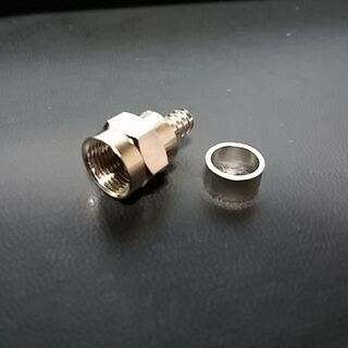 アンテナ接栓 F型コネクター 4Cケーブル用 100個