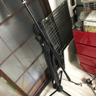 【終了】ほぼ未使用 マイクスタンド 折りたたみ ソフトケース