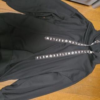 レフレム　ピアス付きうさ耳パーカー黒