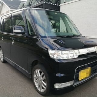 検3/9 ダイハツ　タントカスタム　ＲＳ　ターボ　４ＷＤ　タイベル済の画像