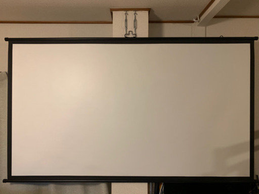 プロジェクタースクリーン80インチ 壁掛け仕様
